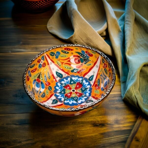 Turkish Bowl Round Scalloped (15 cm)
