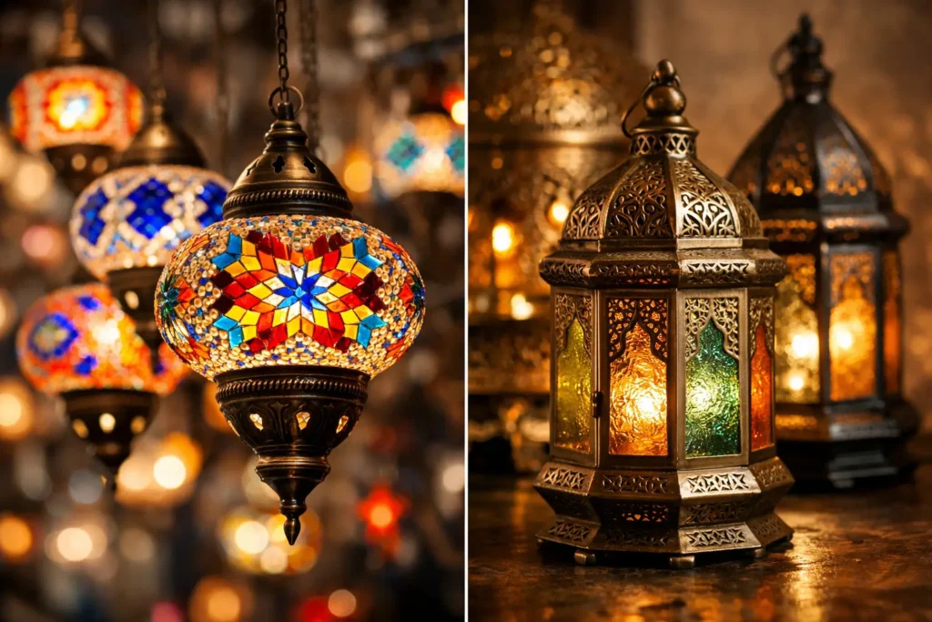 Turkish Lamps Versus Moroccan Lamps