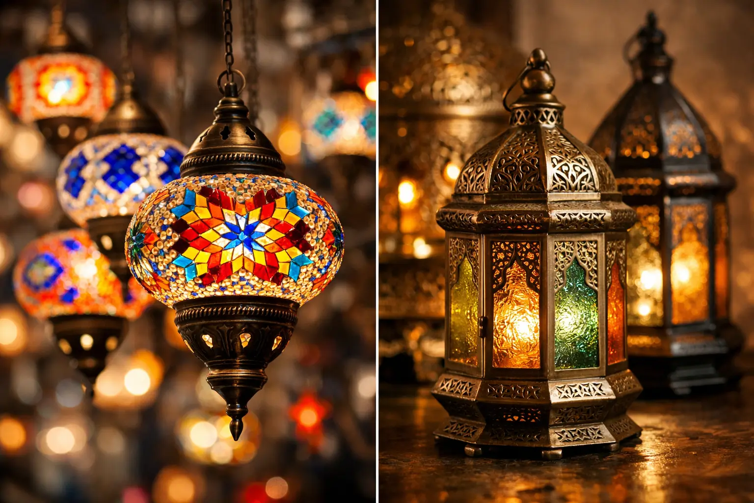 Turkish Lamps Versus Moroccan Lamps