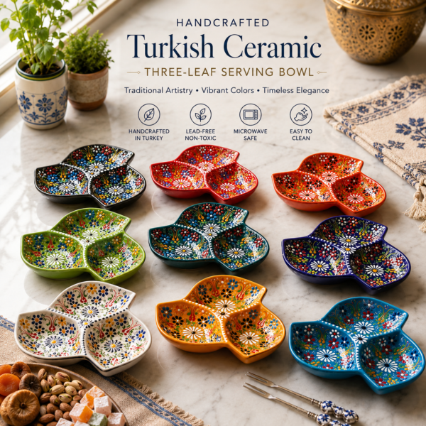 Three-Leaf Serving Bowl