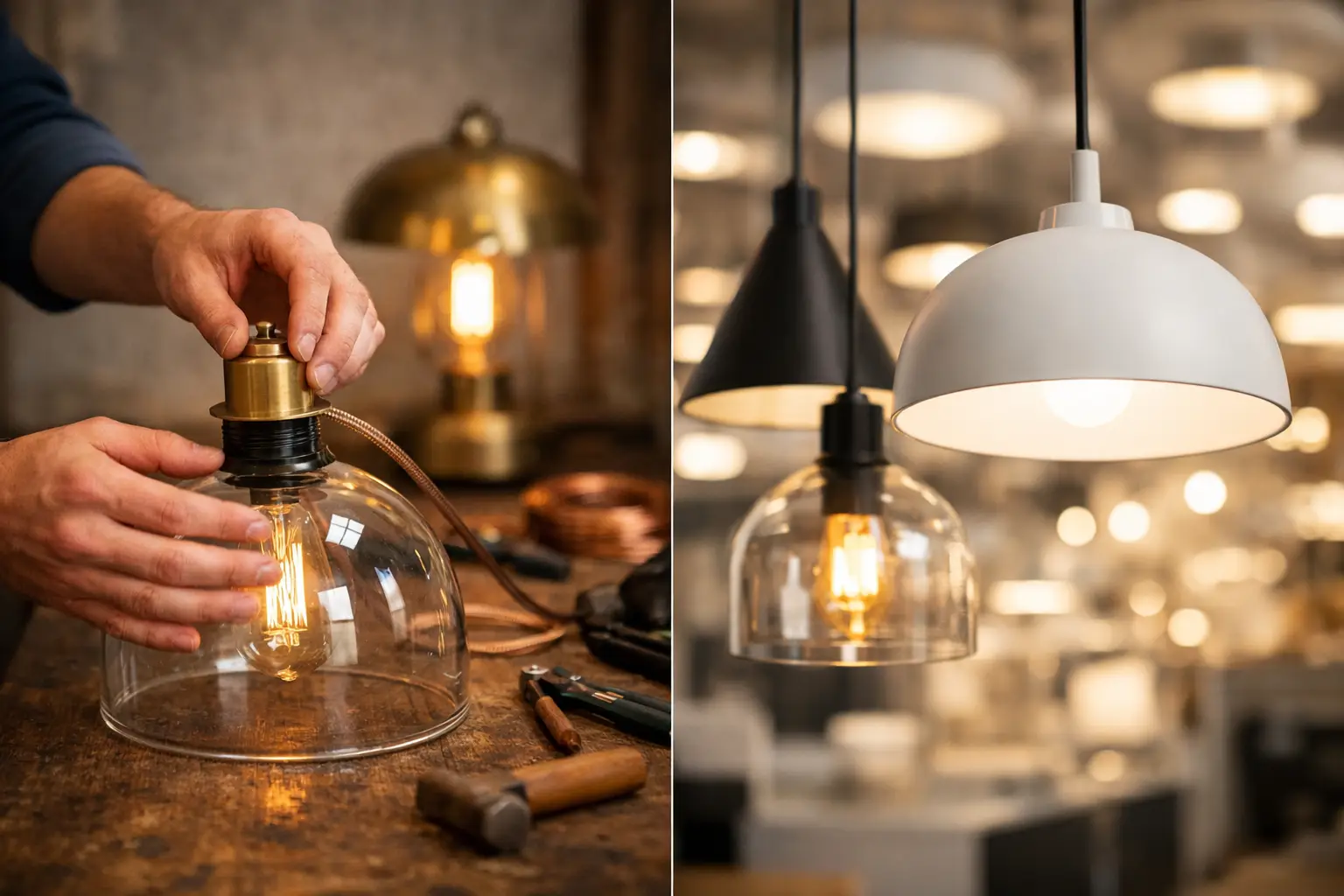 Handmade Lighting vs Mass Produced Lighting