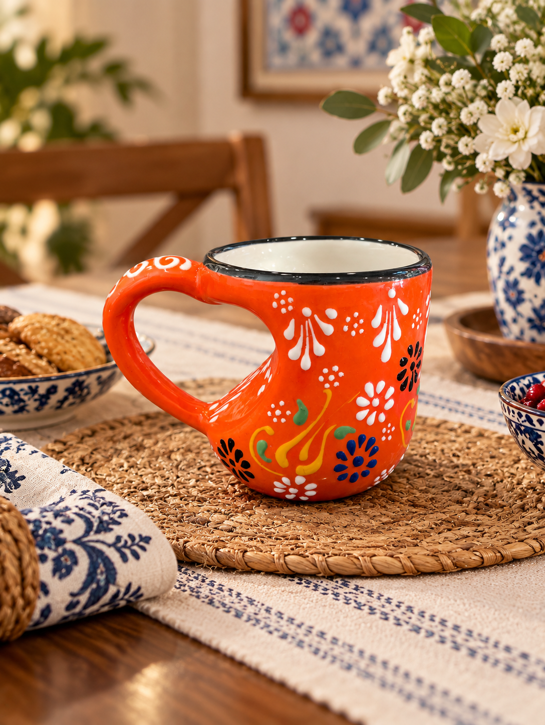HEART SHAPE MUG ORANGE