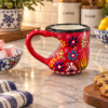 HEART SHAPE MUG RED